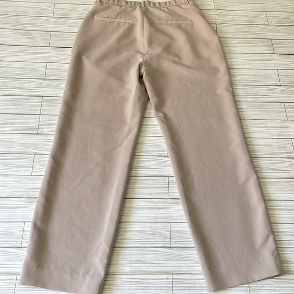 Abercrombie & Fitch tailored tapered pants in beige/cream size 10 - Picture 4 of 5